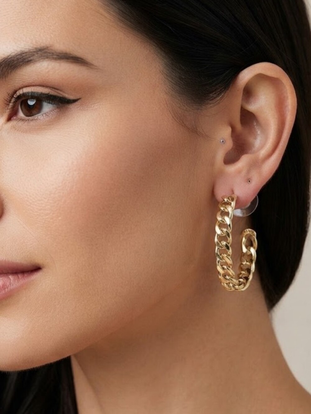 Kendra Scott Gold Grier Hoop Earrings- Womens Jewelery NWT